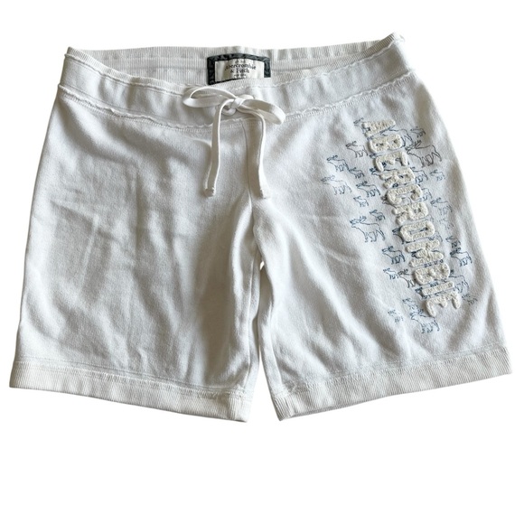 Abercrombie & Fitch Drawstring White Casual Women’s Shorts size small - Picture 12 of 12